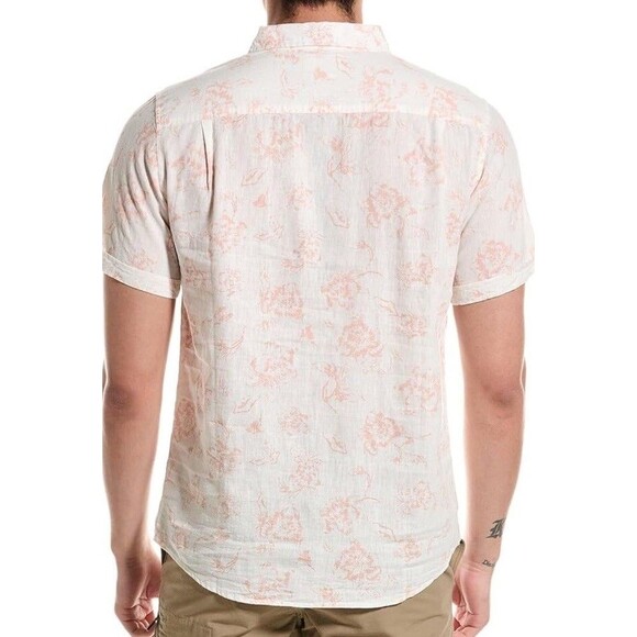 Linen Floral Men’s XL WEATHERPROOF Vintage Dusted Clay Button Down Shirt - Picture 13 of 16